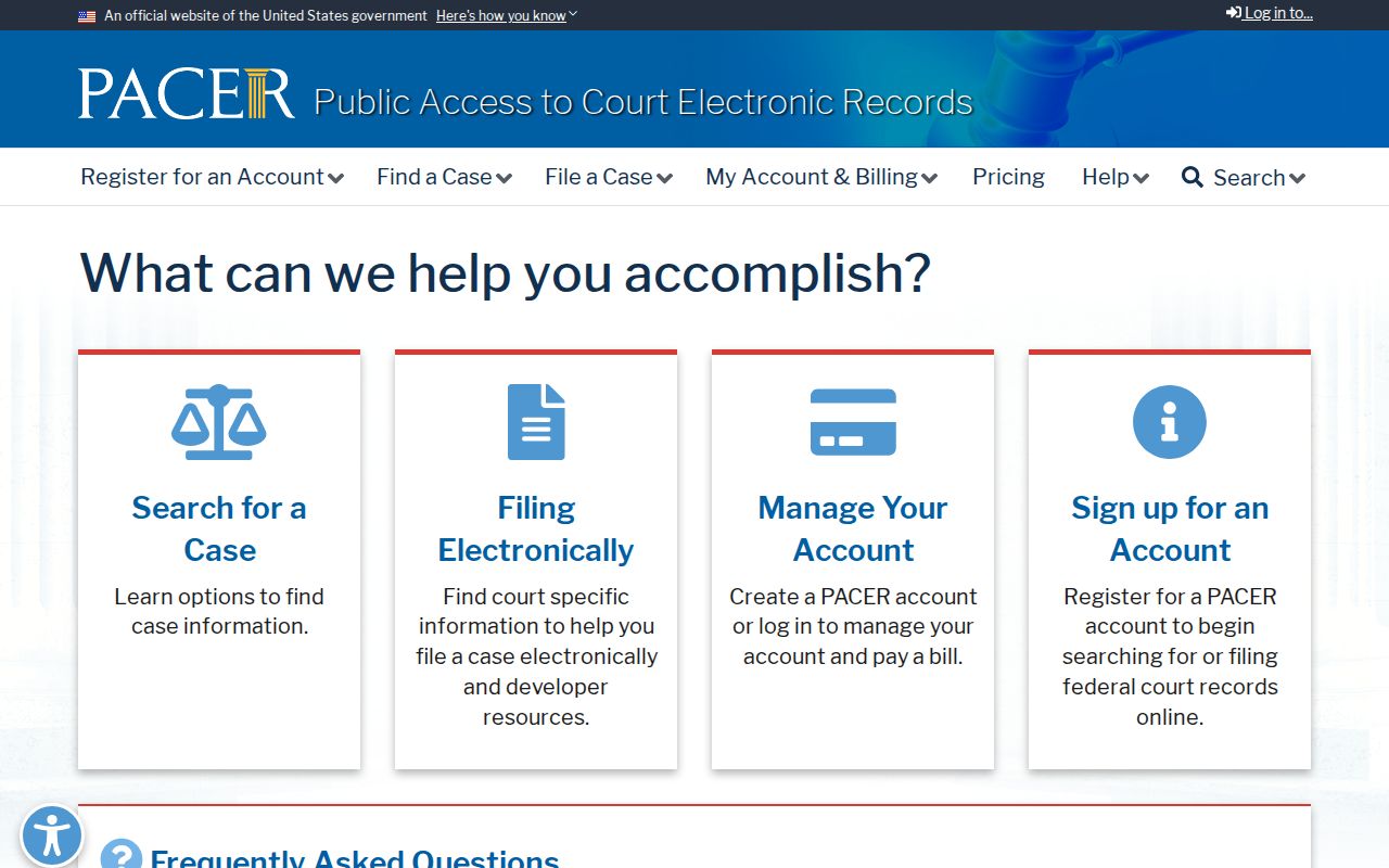 Gasconade County criminal court cases PACER federal docket search